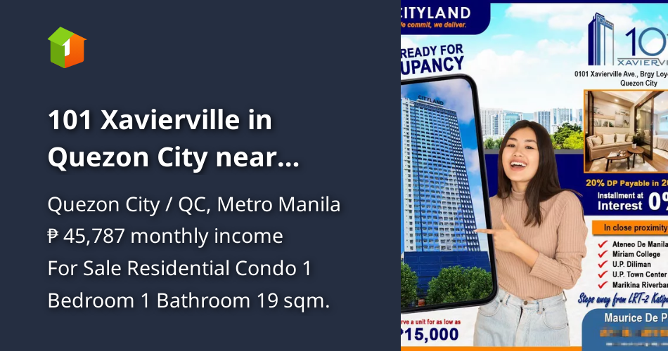 101 Xavierville in Quezon City near Universities [Condo 🏙️] (November