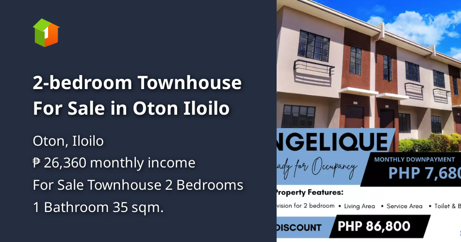 2bedroom Townhouse For Sale in Oton Iloilo [House and Lot 🏘️