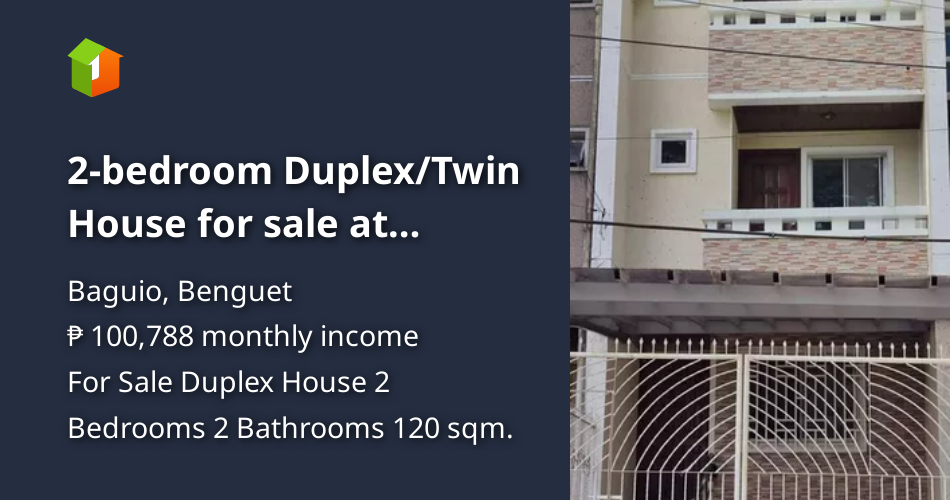 2bedroom Duplex/Twin House for sale at Pacdal, Baguio City [House and Lot 🏘️] (July 2022) in