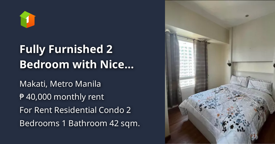 Fully Furnished 2 Bedroom with Nice Interior For Rent in Beacon Makati [Condo 🏙️] (February 2024