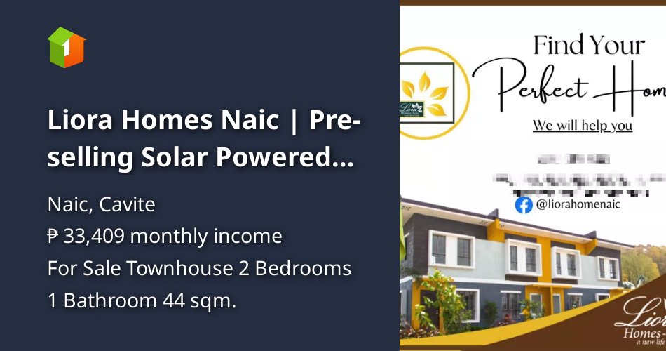 Liora Homes Naic Preselling Solar Powered Townhouse with Carpark [Houses and Lots 🏘️