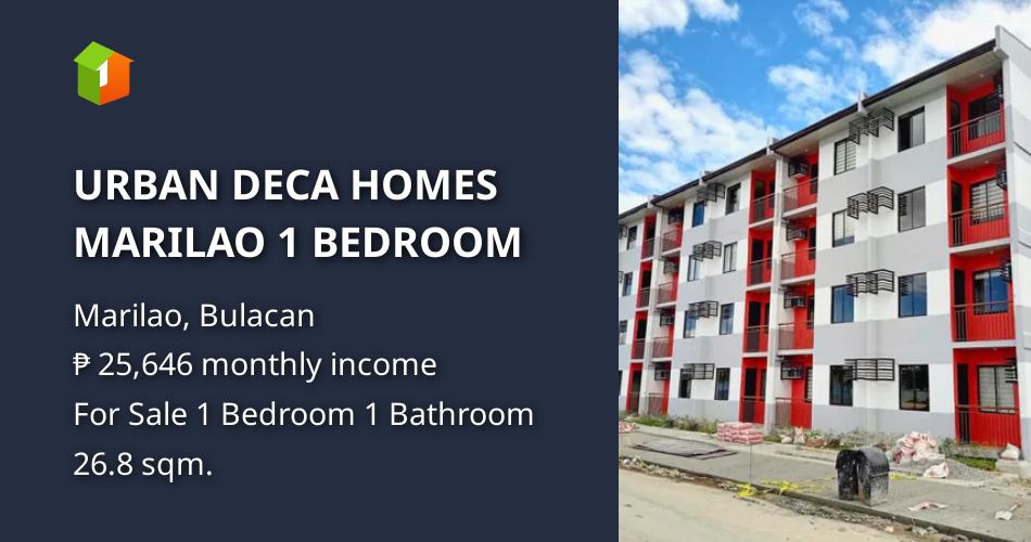 URBAN DECA HOMES MARILAO 1 BEDROOM [Condo 🏙️] (February 2024) in Marilao, Bulacan for sale