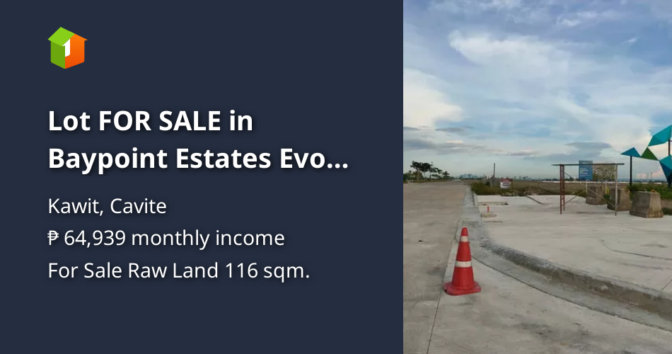 Lot FOR SALE in Baypoint Estates Evo city by Ayala Land Property [Lot 🚜