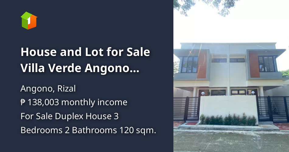 House and Lot for Sale Villa Verde Angono Rizal [House and Lot 🏘️