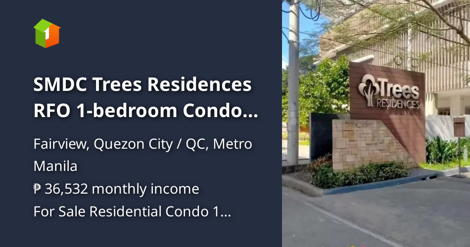 RFO 20.00 sqm 1bedroom Condo For Sale thru PagIBIG in Fairview [Condo