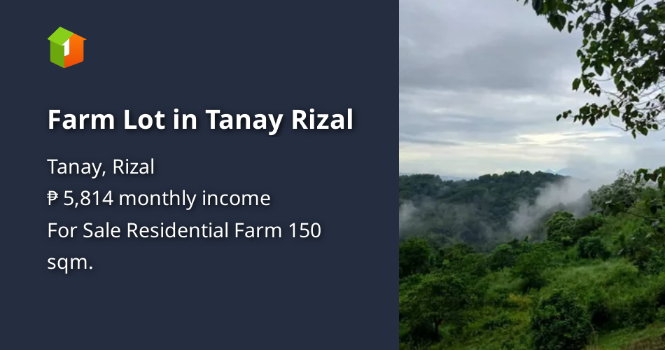 Farm Lot in Tanay Rizal [Lot 🚜] (August 2024) in Tanay, Rizal for sale