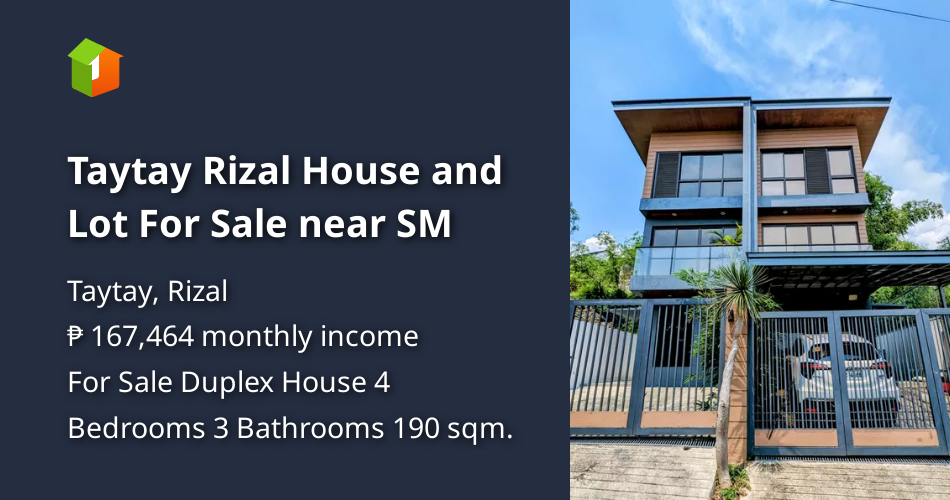 Modern Taytay Rizal House and Lot For Sale [House and Lot 🏘️] (July