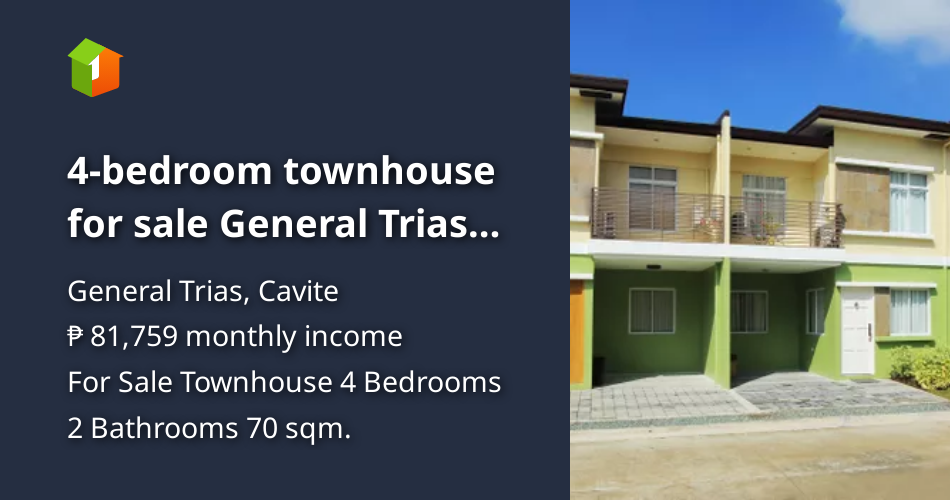 4bedroom townhouse for sale General Trias Cavite [House and Lot 🏘️