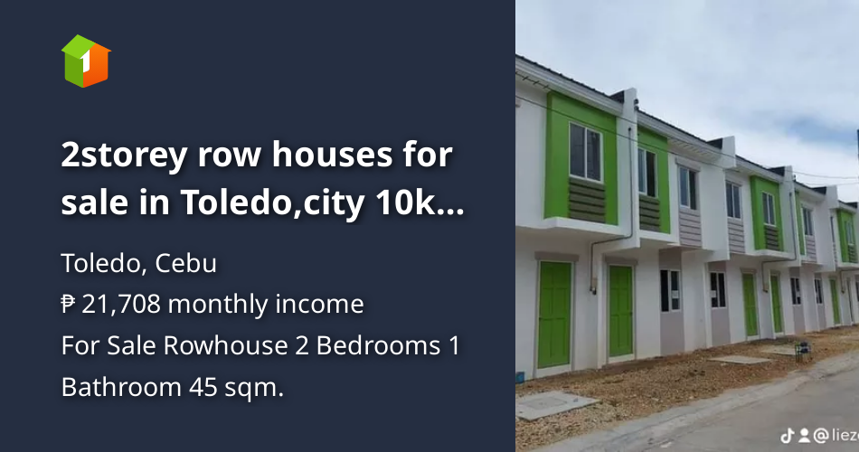2storey row houses for sale in Toledo,city 10k reservation fee only [House and Lot 🏘️] (December