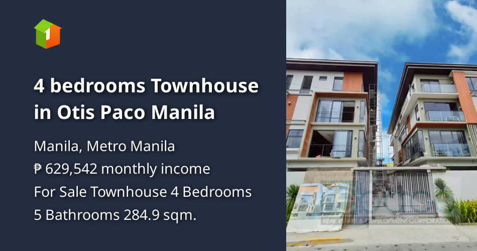 4 bedrooms Townhouse in Otis Paco Manila [House and Lot 🏘️] (February