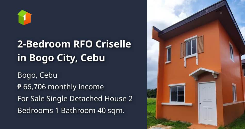 2Bedroom RFO Criselle in Bogo City, Cebu [House and Lot 🏘️] (November