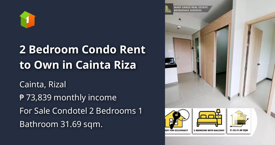 2 Bedroom Condo Rent to Own in Cainta Riza [Condos 🏙️] (October 2024 ...