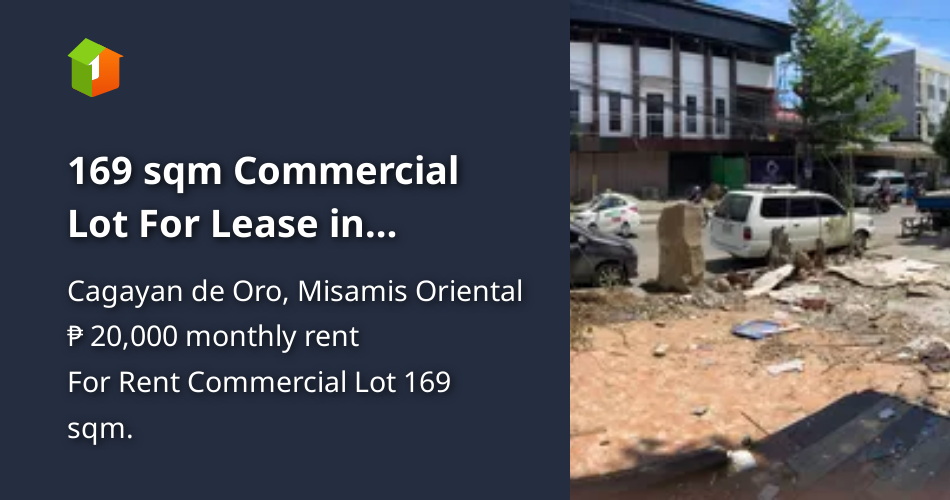 169 sqm Commercial Lot For Lease in Cagayan de Oro Misamis Oriental [Lot 🚜] (June 2022) in
