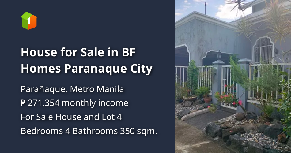 House for Sale in BF Homes Paranaque City [Houses and Lots 🏘️] (October ...