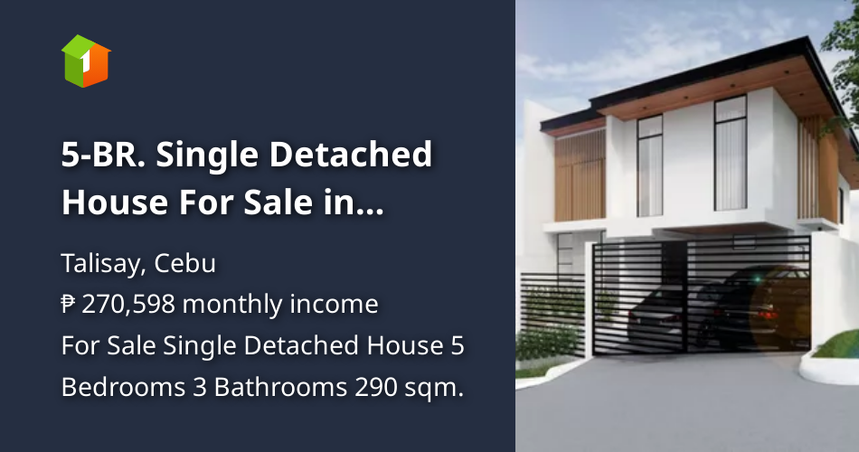 5BR. Single Detached House For Sale in Talisay Cebu Vista Grande