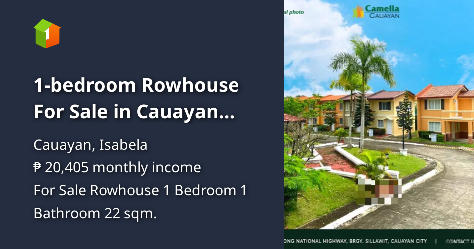 1bedroom Rowhouse For Sale in Cauayan Isabela [House and Lot 🏘️
