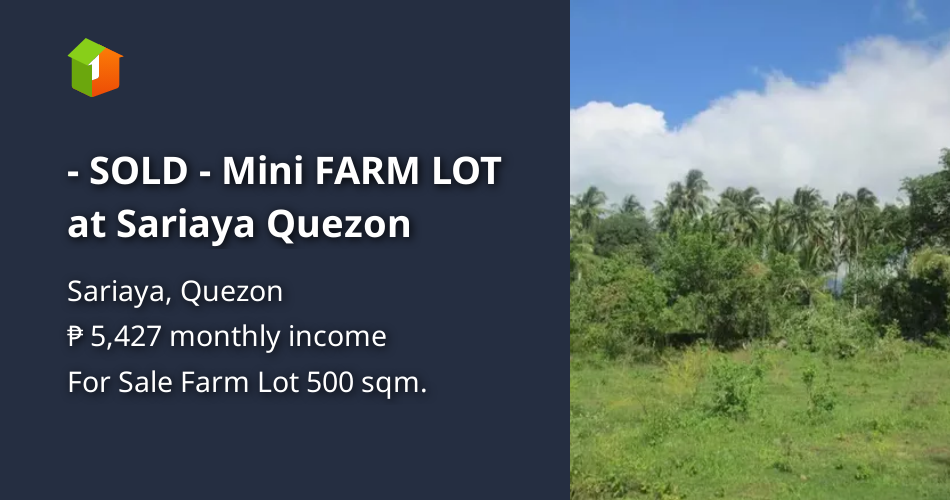 Mini FARM LOT at Sariaya Quezon [Lot 🚜] (September 2024) in Sariaya