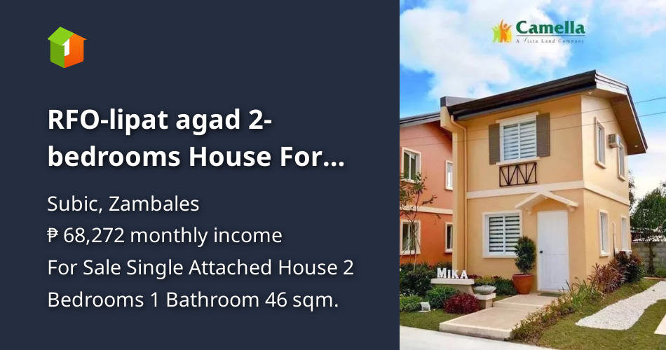 RFOlipat agad 2bedrooms House For Sale in Subic Zambales [Houses and