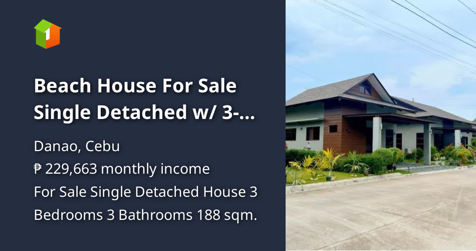 Beach House For Sale Single Detached w/ 3bedroom in Danao Cebu [House