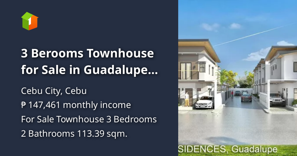 3 Berooms Townhouse for Sale in Guadalupe Cebu City [House and Lot 🏘️] (May 2023) in Cebu City