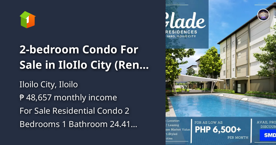 2bedroom Condo For Sale in IloIlo City (Renttoown) GLADE RESIDENCES