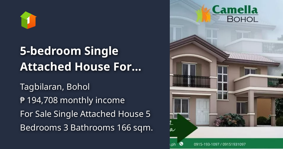 5bedroom Single Attached House For Sale in Tagbilaran Bohol [House and