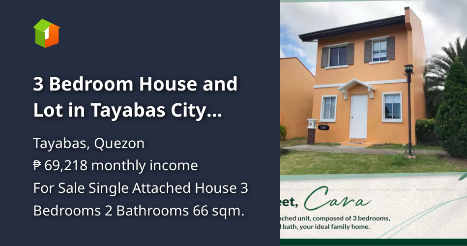 3 Bedroom House and Lot in Tayabas City Quezon Province [House and Lot 🏘️] (August 2021) in