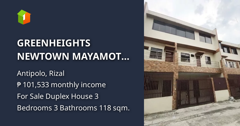 GREENHEIGHTS NEWTOWN MAYAMOT ANTIPOLO CITY [House and Lot 🏘️] (December