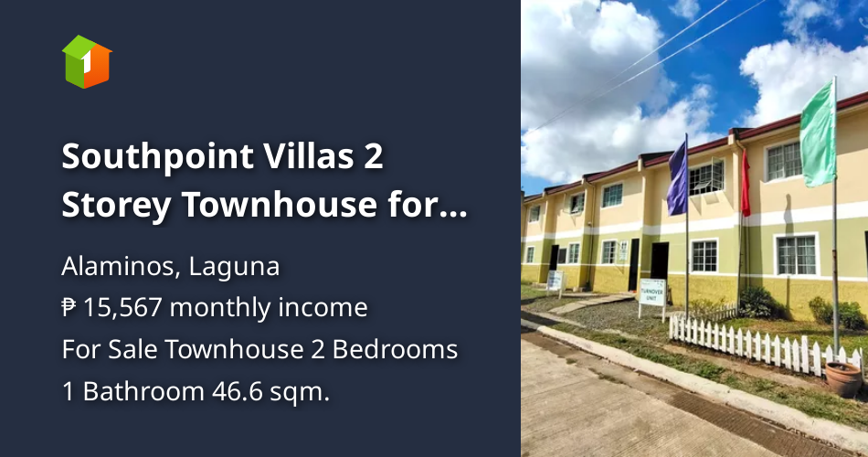Southpoint Villas 2 Storey Townhouse for Sale in Alaminos Laguna [House