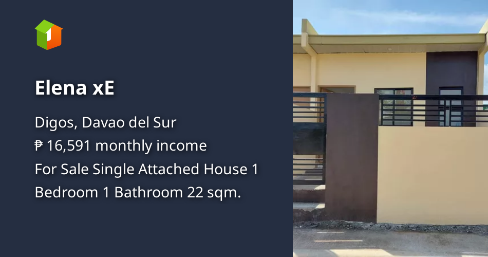 Elena xE [House and Lot 🏘️] (May 2023) in Digos, Davao del Sur for sale