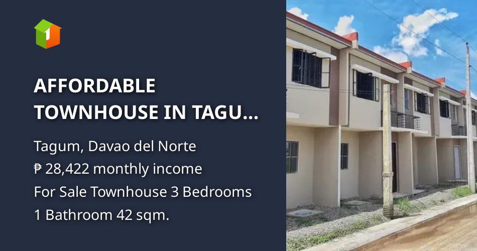 AFFORDABLE TOWNHOUSE IN TAGUM CITY [House and Lot 🏘️] (March 2023) in