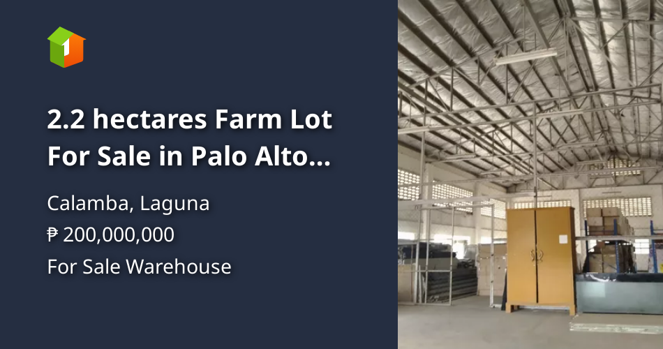 2.2 hectares Farm Lot For Sale in Palo Alto Laguna Property