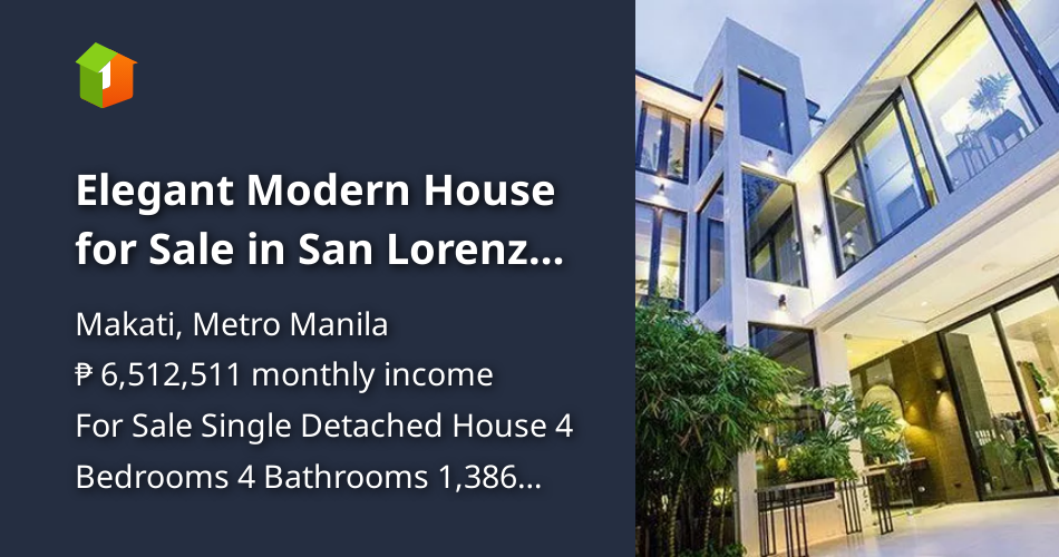 Elegant Modern House for Sale in San Lorenzo Village Makati [House and