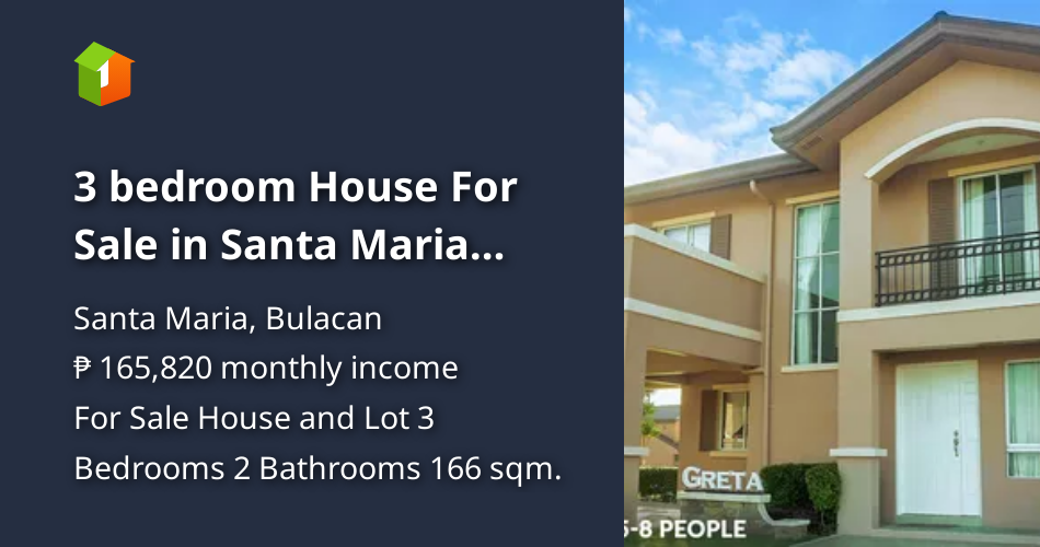 3 bedroom House For Sale in Santa Maria Bulacan [House and Lot 🏘️