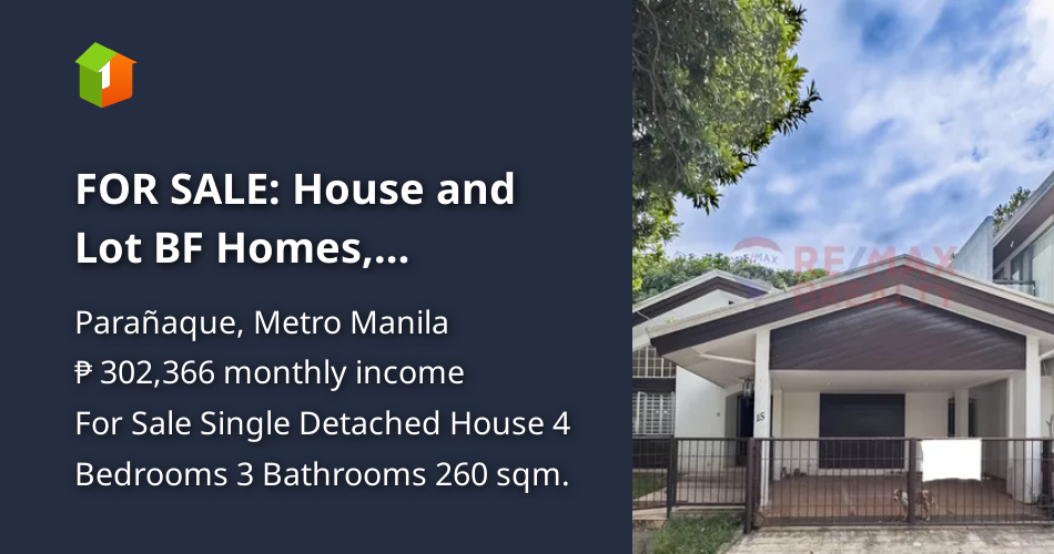 FOR SALE House and Lot BF Homes, Paranaque City [House and Lot 🏘️