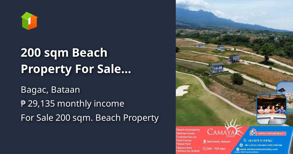200 sqm Beach Property For Sale Residential lot in Bataan by Camaya [Beach Property 🏖️] (April