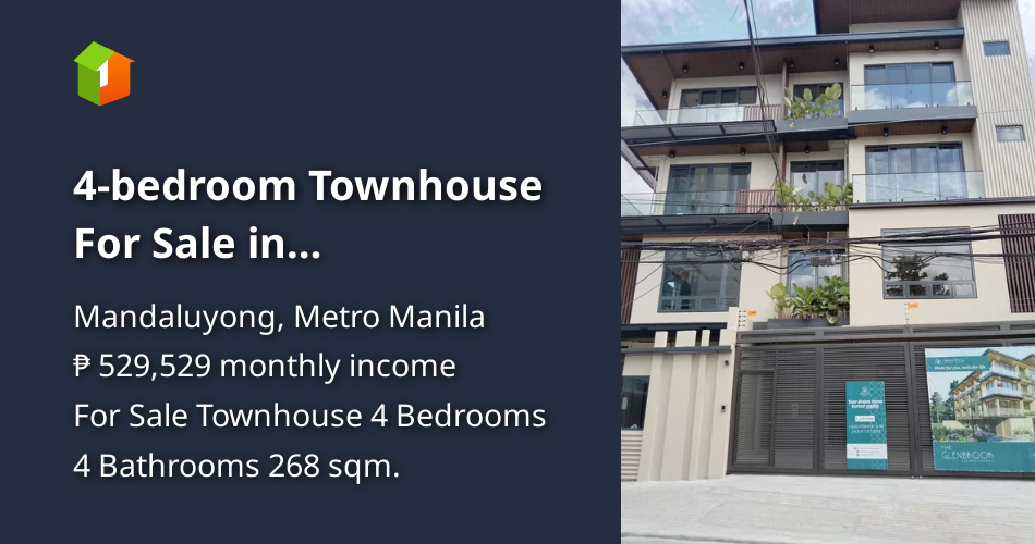4bedroom Townhouse For Sale in Mandaluyong Metro Manila [House and Lot