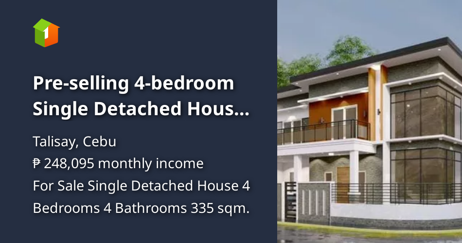 Preselling 4bedroom Single Detached House For Sale in Corona Del Mar