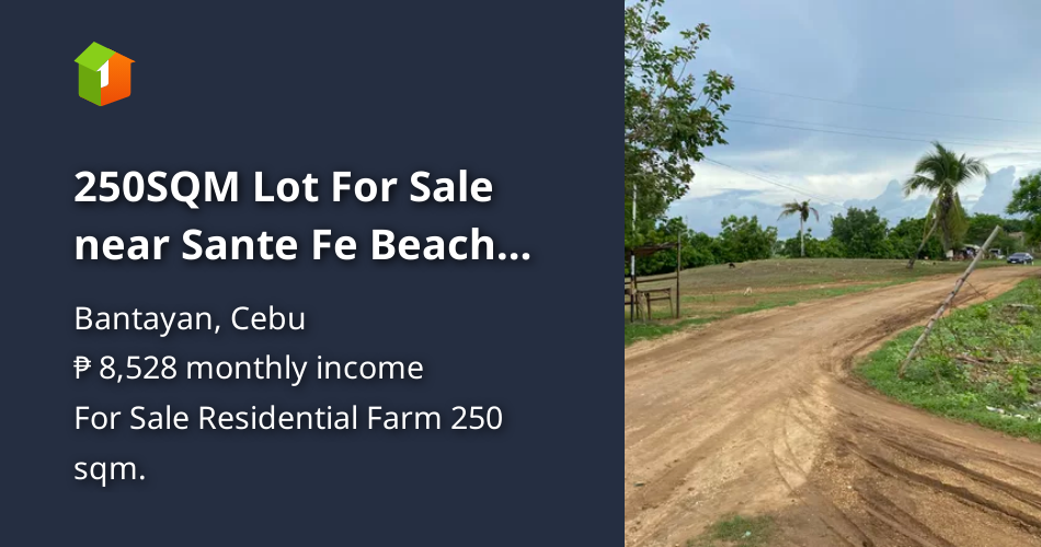 250SQM Lot For Sale near Sante Fe Beach Bantayan Island Cebu [Lot 🚜