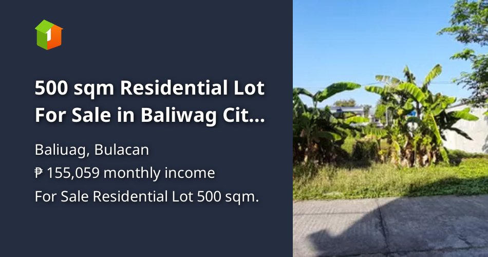 500 sqm Residential Lot For Sale By Owner in Baliuag Bulacan [Lots 🚜
