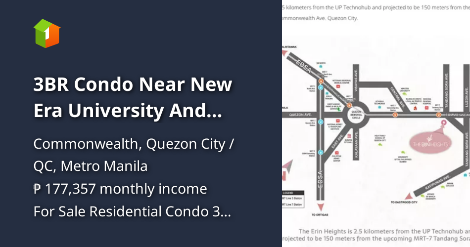 3BR Condo Near New Era University And Central Templo [Condo 🏙️] (June