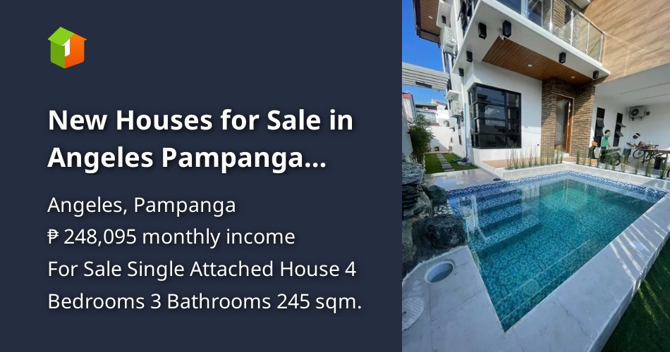 New Houses for Sale in Angeles Pampanga Near Clark [House and Lot 🏘️] (March 2023) in Angeles