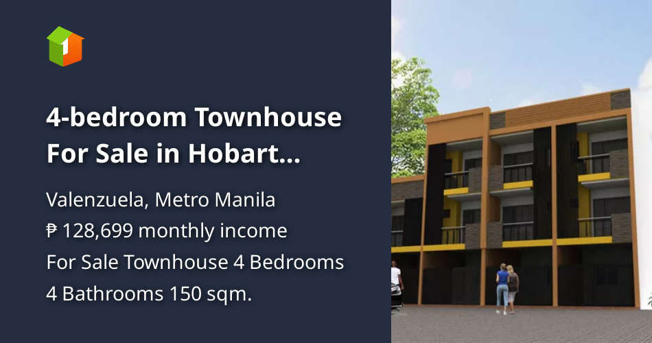 4bedroom Townhouse For Sale in Hobart Village Valenzuela City [House