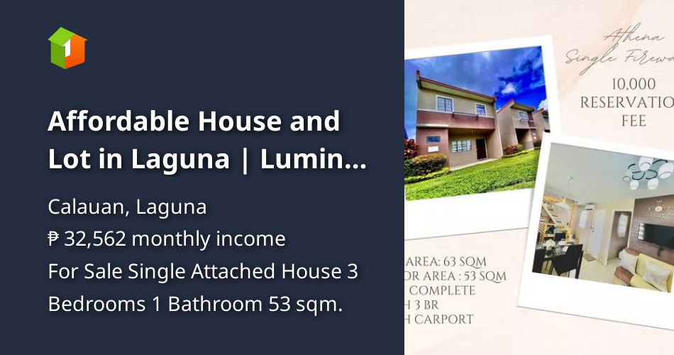 Affordable House and Lot in Laguna Lumina Calauan Athena SF [House and Lot 🏘️] (December