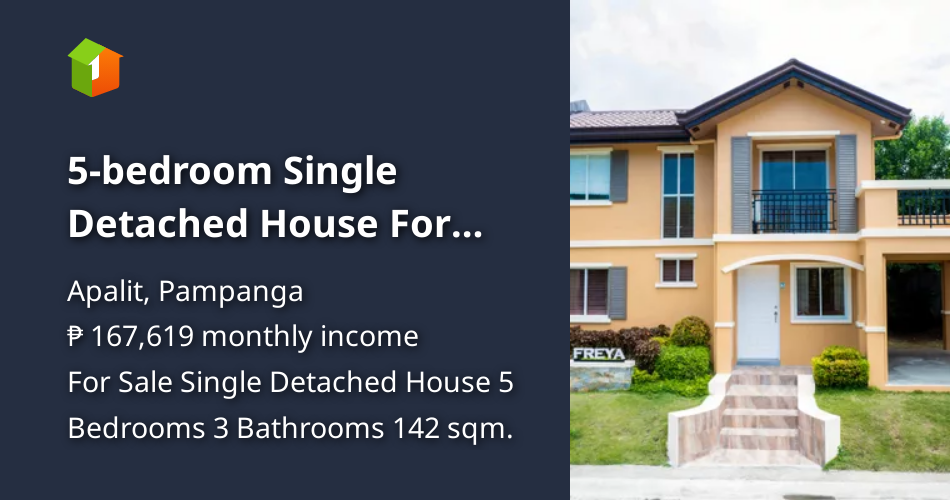 5bedroom Single Detached House For Sale in Apalit Pampanga [House and Lot 🏘️] (November 2022