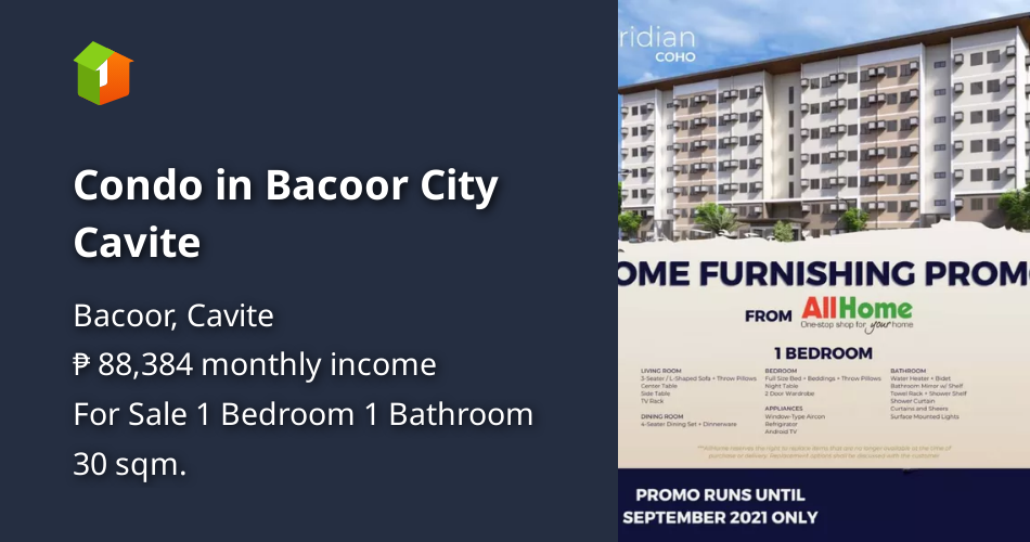 Condo in Bacoor City Cavite [Condo 🏙️] (October 2021) in Bacoor, Cavite