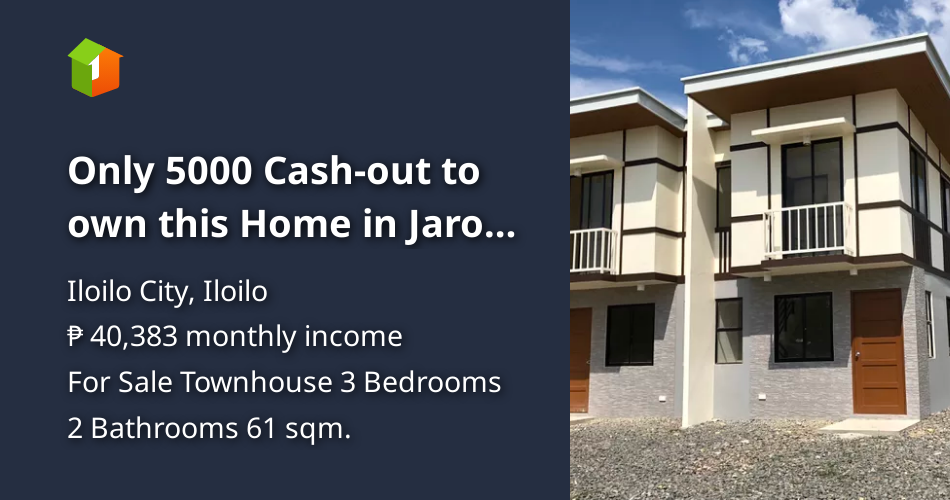 Only 5000 Cashout to own this Home in Jaro Iloilo Cit [House and Lot 🏘️] (January 2023) in