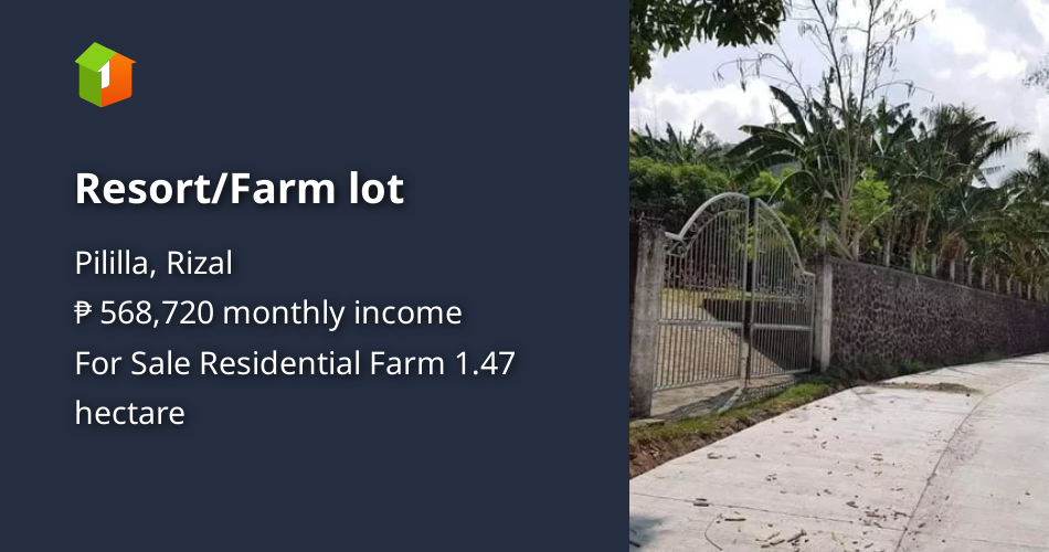 Resort/Farm lot [Lots 🚜] (October 2023) in Pililla, Rizal for sale