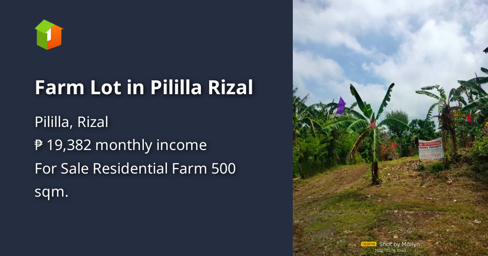 Farm Lot in Pililla Rizal [Lot 🚜] (June 2022) in Pililla, Rizal for sale