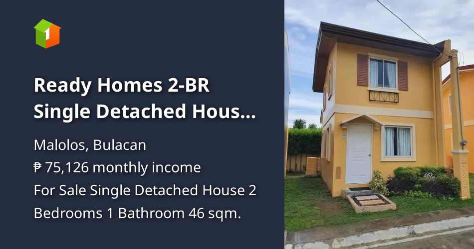 Ready Homes 2BR Single Detached House For Sale in Malolos Bulacan